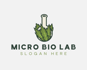 Weed Cannabis Lab logo design