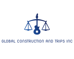 Court House - Legal Scale Guitar logo design