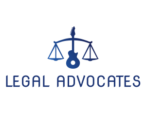 Legal Scale Guitar logo design