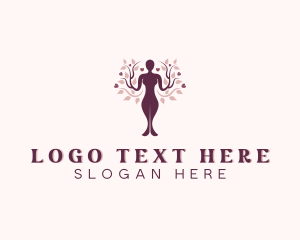 Beauty - Woman Wellness Tree logo design