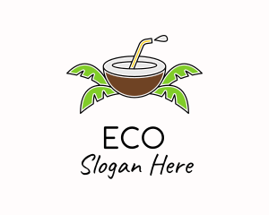 Coconut Juice Tropic  Logo
