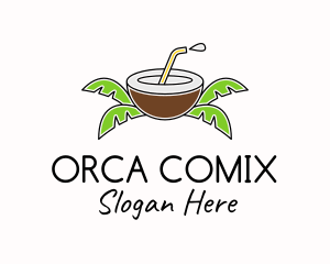 Coconut Juice Tropic  Logo