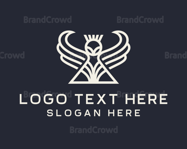 Winged Alien Creature Logo