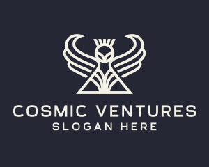 Winged Alien Creature logo design