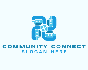 Community People Support logo design