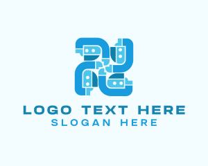 Messaging - Community People Support logo design