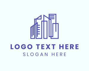Land Developer - Urban Architecture Building logo design