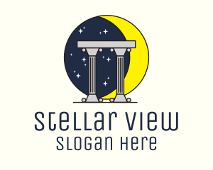 Observatory - Pillar Moon Observatory logo design