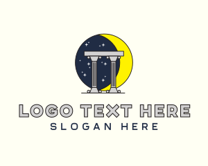 Astronomer - Pillar Moon Observatory logo design
