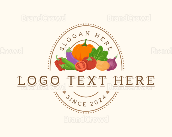 Healthy Vegetable Market Logo