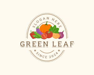 Spinach - Healthy Vegetable Market logo design