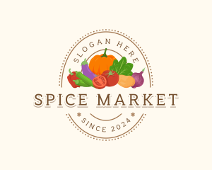 Healthy Vegetable Market logo design