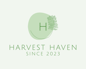 Organic Harvest Plant Produce logo design