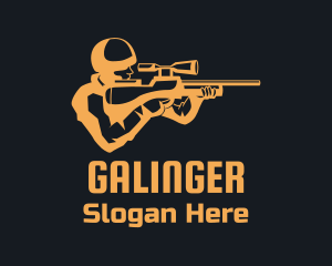 Army Soldier Sniper Logo