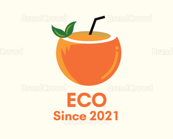 Coconut Orange Juice Logo