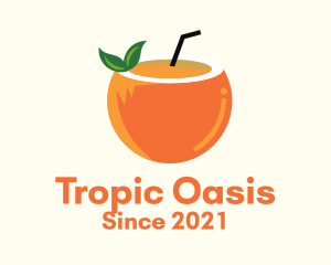 Tropic - Coconut Orange Juice logo design