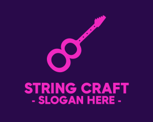 String - Guitar Number 8 logo design