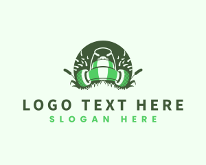 Lawn Care - Lawn Mower Gardening logo design