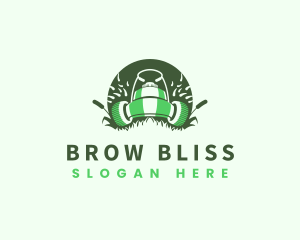 Lawn Mower Gardening logo design