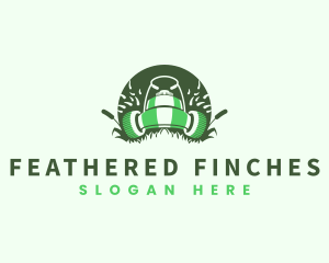 Lawn Mower Gardening logo design