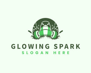 Lawn Mower Gardening logo design