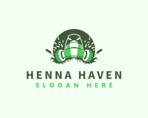 Lawn Mower Gardening logo design