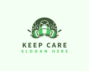 Lawn Mower Gardening logo design