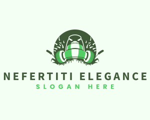 Lawn Mower Gardening logo design