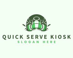 Lawn Mower Gardening logo design