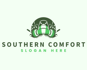 Lawn Mower Gardening logo design