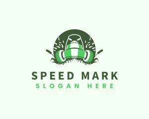 Lawn Mower Gardening logo design