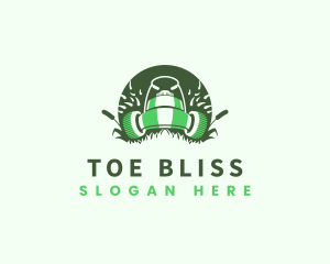 Lawn Mower Gardening logo design