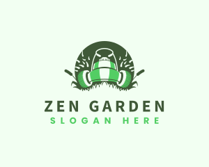 Lawn Mower Gardening logo design