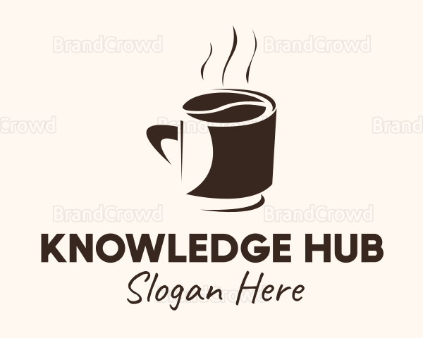 Coffee Bean Hot Cup Mug Logo