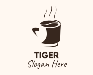 Coffee Bean Hot Cup Mug Logo