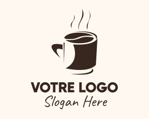 Coffee Bean Hot Cup Mug Logo