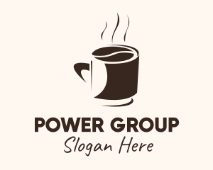 Patisserie - Coffee Bean Hot Cup Mug logo design