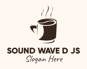 Mug - Coffee Bean Hot Cup Mug logo design