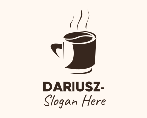 Coffeehouse - Coffee Bean Hot Cup Mug logo design