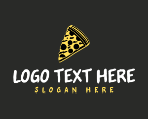 Slices - Cheese Pizza Slice logo design