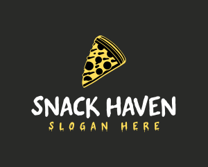 Cheese Pizza Slice logo design