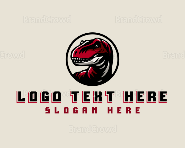 Gaming Dinosaur Reptile Logo