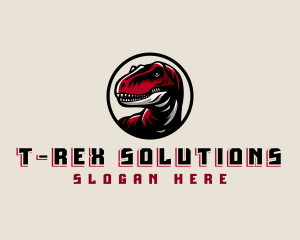 Tyrannosaurus - Gaming Dinosaur Reptile logo design