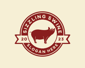 Pork - Pork Pig Meat logo design