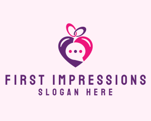Date - Online Dating Love Message logo design