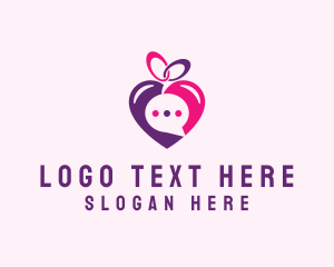 Date - Online Dating Love Message logo design