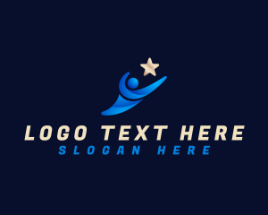 Leadership - Human Star Leadership logo design