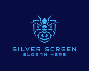 Clan - Spider Tech Shield logo design