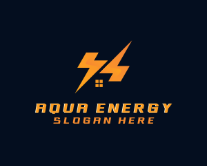 Flash Lightning Energy  logo design