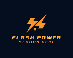 Flash Lightning Energy  logo design